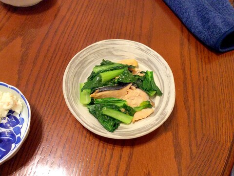 鮭と小松菜のソテー